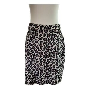 Maeve Anthropologie‎ Leopard Print Pencil Skirt Stretchy High Waist Size M